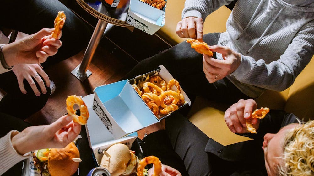 Hello Georgie burger food launceston coffe pastry buns beverage CBD dinner breakfast lunch
