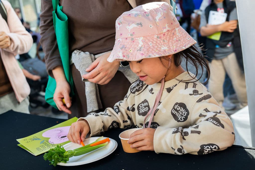 Small child at Little Food Festival