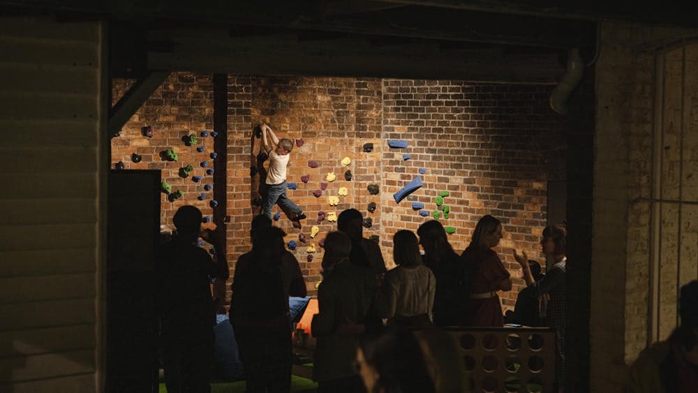 Climbing at night
