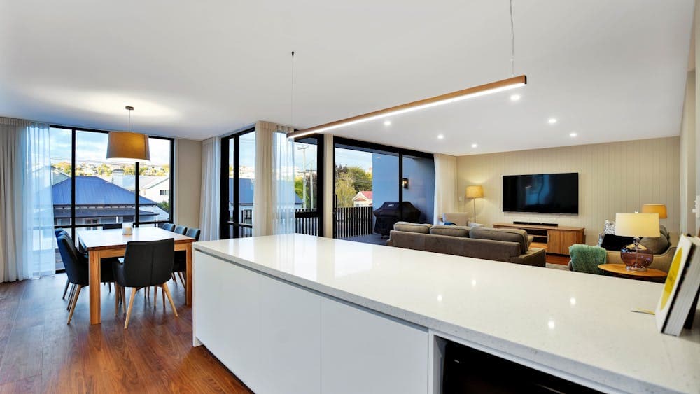 Open-plan kitchen living/dining