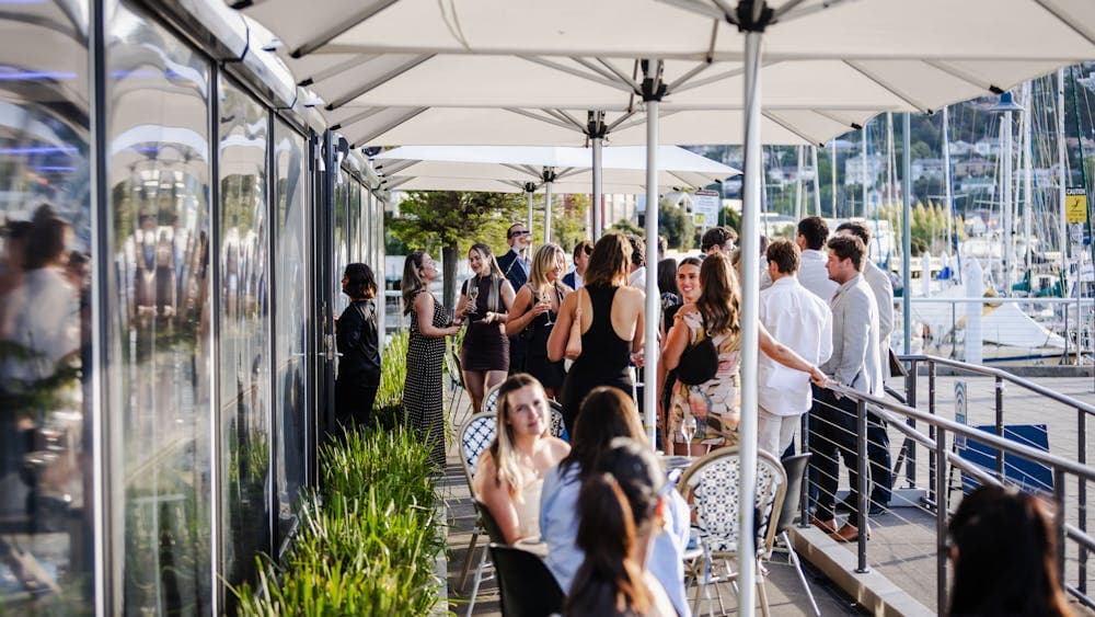 Waterfront restaurant in Tasmania