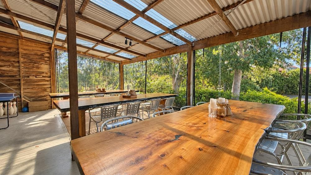 Lalla Gully Vineyard Enclosed Alfresco Area