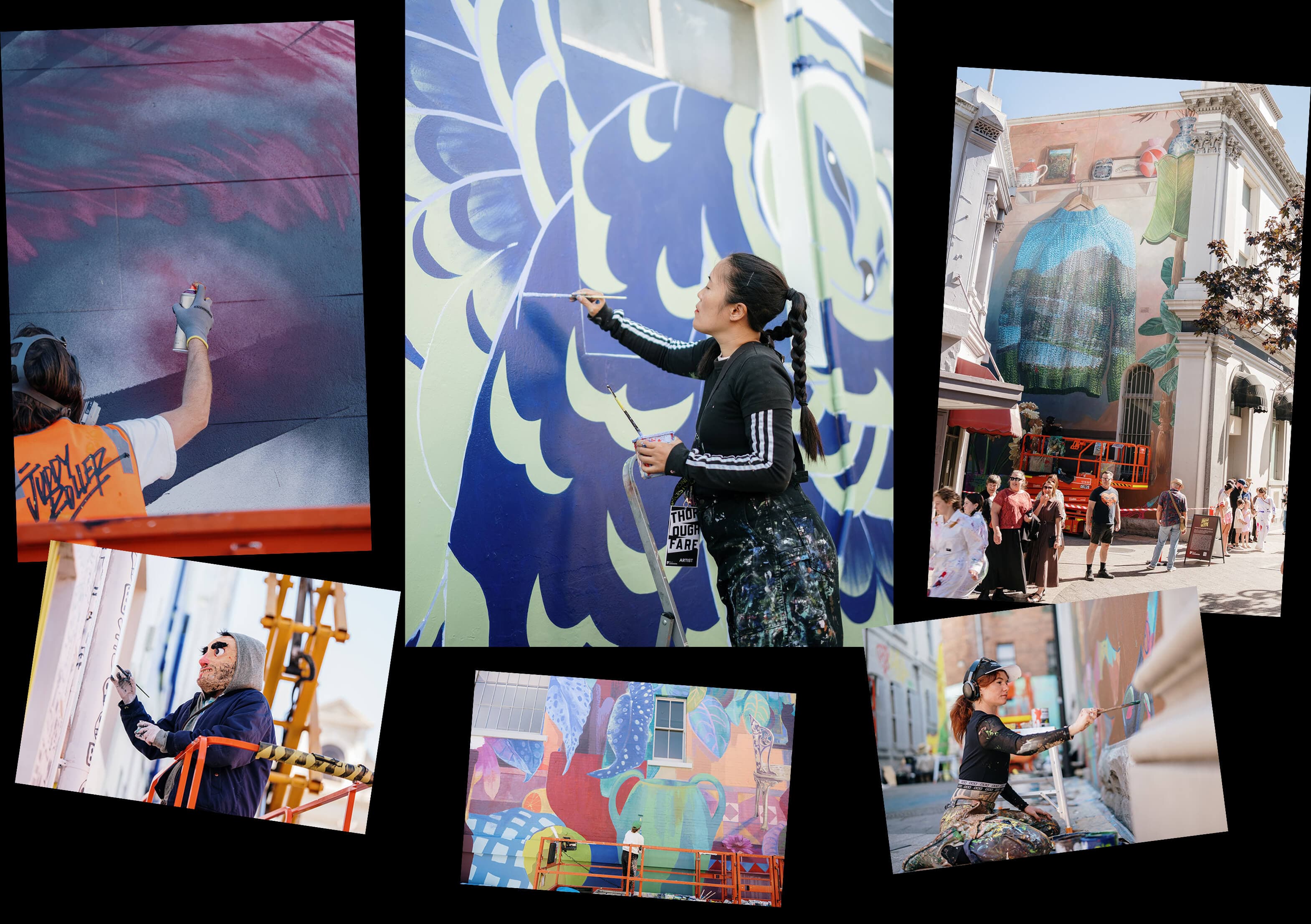 Collage of Thoroughfare Artists